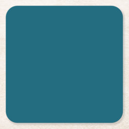 Enkel budgeterad solid Färg Teal Underlägg Papper Kvadrat
