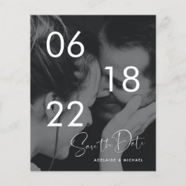 Enkel budgetfoto Spara datum QR-kod Flygblad