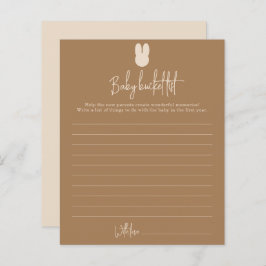 Enkel bunny Baby-bucket-lista