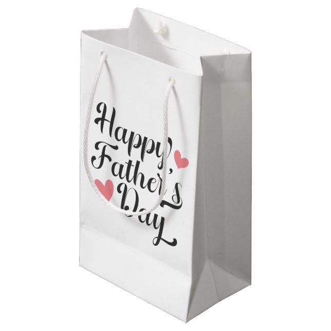 Enkel Calligrafi i Lycklig Fars dag | Gift Bag (Framsidan Vinklad)