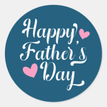 Enkel calligrafi i Lycklig Fars dag| Sticker