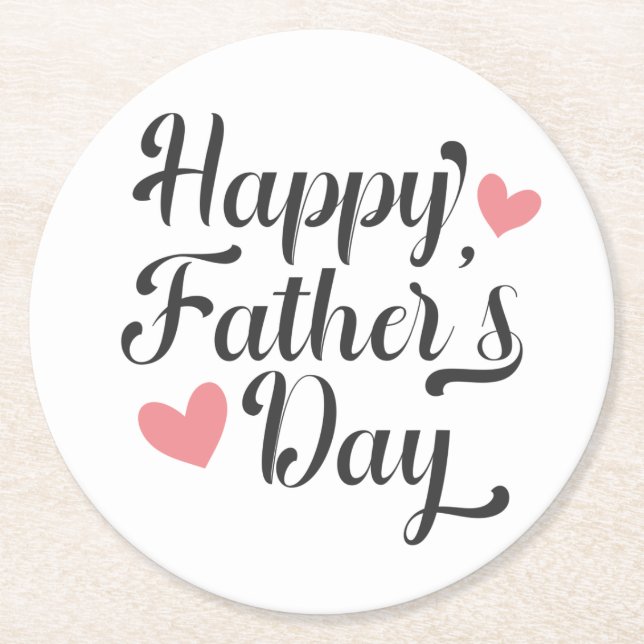 Enkel calligrafi i Lycklig Fars dag| Underlägg (Framsidan)