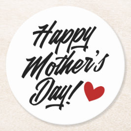 Enkel calligrafi i Lycklig Mors dag| Underlägg