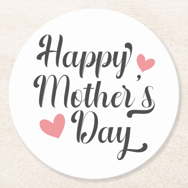 Enkel calligrafi i Lycklig Mors dag| Underlägg (Framsidan)