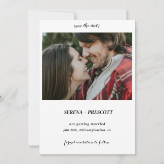 Enkel calligrafi - minimalistisk spara datumfotot datumet