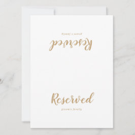 Enkel calligrafi|Reserverat tecken för Guld Bröllo