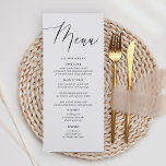 Enkel calligrafi Rustic Bröllop Menus Meny<br><div class="desc">Enkel calligrafi Rustic Bröllop Menus Bröllop Menus,  Rustic Bröllop Menu,  Blommigt Wedidng Menu,  Bröllop Bord Menu</div>