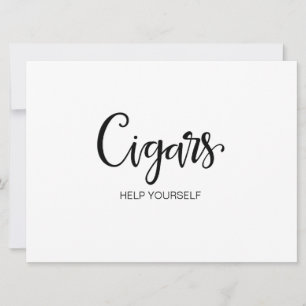 Enkel calligrafi   Tecknet "Cigars" Bröllop