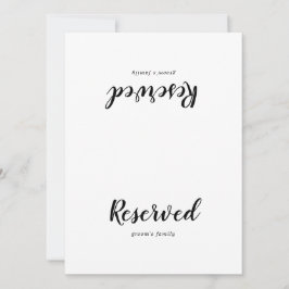 Enkel Calligraphy Bröllop Reserved Sign