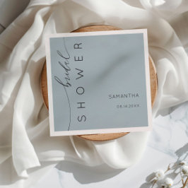 Enkel Calligraphy Dusty Blue-Möhippa Pappersservett