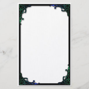 Enkel Celtic fnurragräns Brevpapper