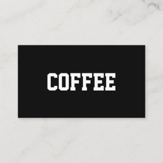 Enkel centrerad textkaffevärldsstjärna lojalitetskort