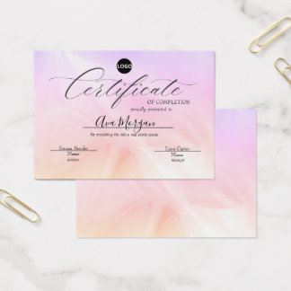 Enkel certifikatmall - Holografisk effekt Visitkort