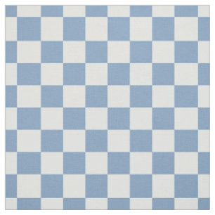 Enkel Chambray Blå Rutig Quiltning Tyg