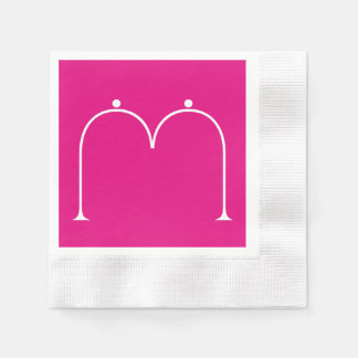 Enkel Chic Anpassningsbar Monogrammed Papper Napki Pappersservett