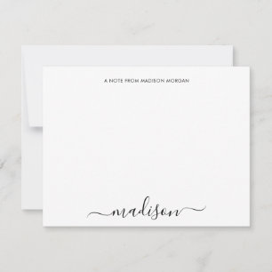 Enkel Chic, calligrafi, lager Anteckningskort