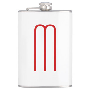 Enkel chic Enkel Monogram Rött vitt slinga Fickplunta