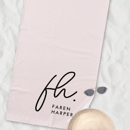 Enkel Chic för monogrammad Monogram-skript,  Monog