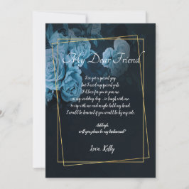 Enkel Chic Guld Geometri kommer att vara min bride Inbjudningar