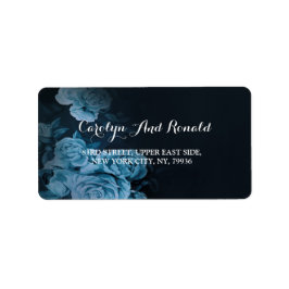 Enkel Chic Guld Geometric Ram Adressetikett