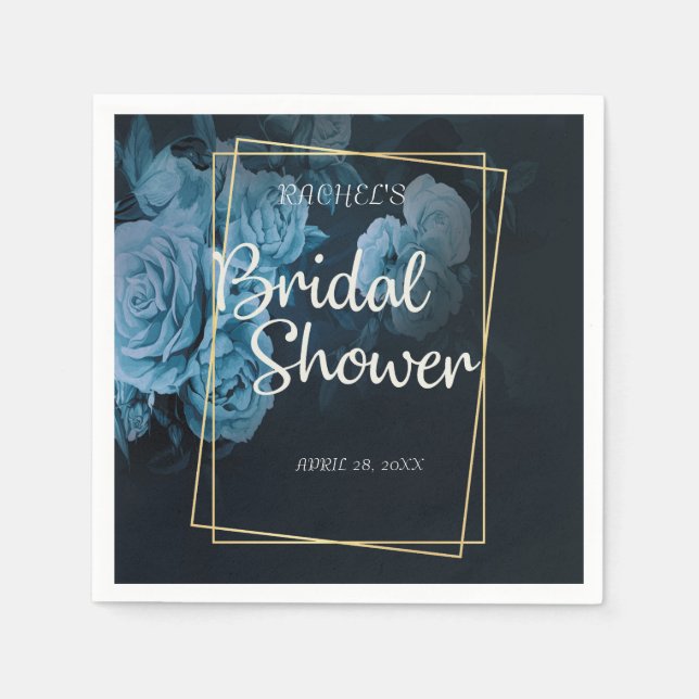 Enkel Chic Guld Geometric Ram Pappersservett (Framsidan)