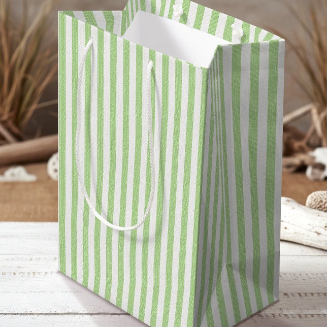 Enkel Chic Linen Se Mönster Grönt vit med stripe (Skapare uppladdad)