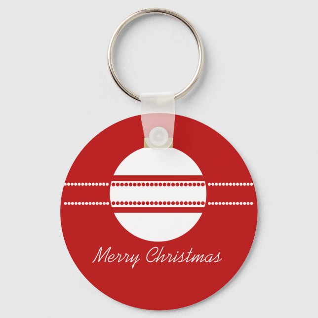 Enkel Chic Ornament jul-nyckelkedja Nyckelring (Framsida)