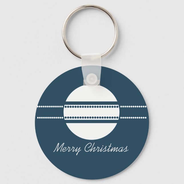 Enkel Chic Ornament jul-nyckelkedja Nyckelring (Framsida)