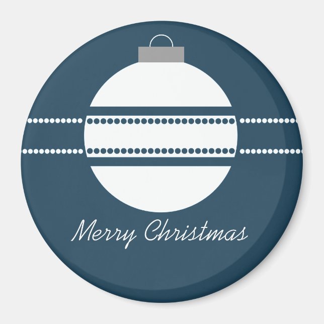 Enkel Chic Ornament Julmagnet Magnet (Framsidan)