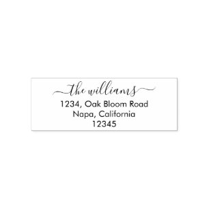 Enkel Chic Personlig Rubber Frimärke Självfärgande Stämpel