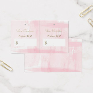 Enkel Chic Rosa Boutique Märkre för detaljhandelsf Visitkort
