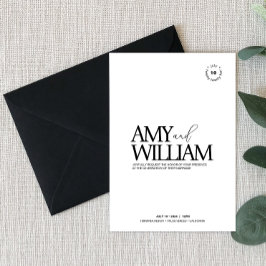 Enkel Chic ・ Snyggt Modern Minimalist ・ Elegant Inbjudningar