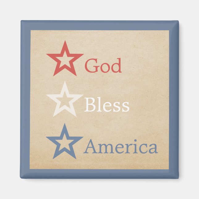 Enkel Chic Stars Magnet (Framsidan)