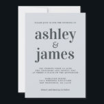 Enkel Chic, typgrafi Pastellblå Bröllop Inbjudningar<br><div class="desc">Den enkla och chic bröllopsinbjudan har svartvit snyggt, elegant och modern typografi på en pastellblå bakgrund. Lägg bara till dina uppgifter om bröllop. Enbart designad för dig av Lycklig Dolphin Studio. Kontakta oss på happydolphinstudio@outlook.com om du behöver hjälp eller matchande produkter. Vi är lycklig för att hjälpa dig att göra...</div>