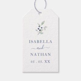 Enkel Chic Vattenfärg Botaniskt marinfiske Bröllop Presentetikett