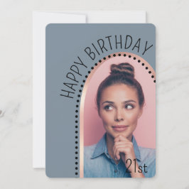 Enkel Chic, vilken ålder som helst på födelsedag R Inbjudningar