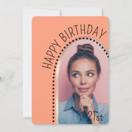 Enkel Chic, vilken ålder som helst på födelsedag R Inbjudningar