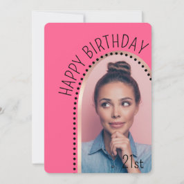 Enkel Chic, vilken ålder som helst på födelsedag R Inbjudningar