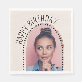 Enkel Chic, vilken ålder som helst på födelsedag R Pappersservett