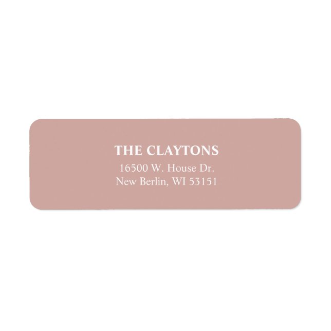 Enkel Cinnamon Ro Returetiketter Returadress Etikett (Framsidan)