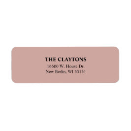 Enkel Cinnamon Ro Returetiketter Returadress Etikett