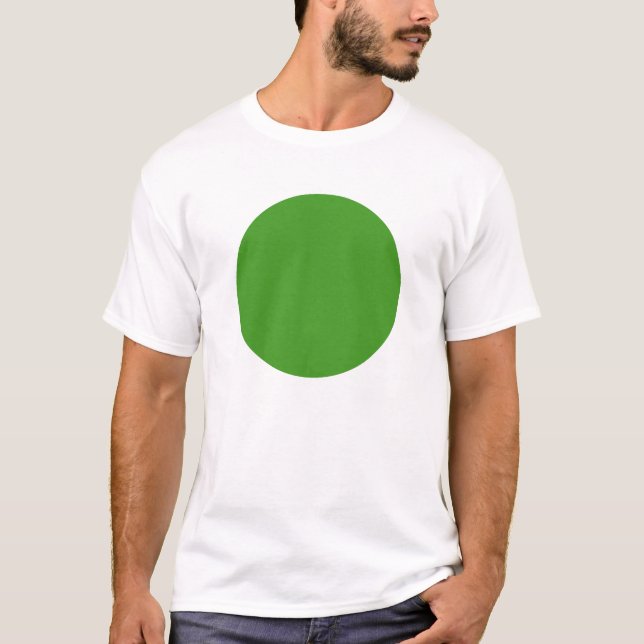 Enkel cirkel - Avocado-Grönt Tee Shirt (Framsida)