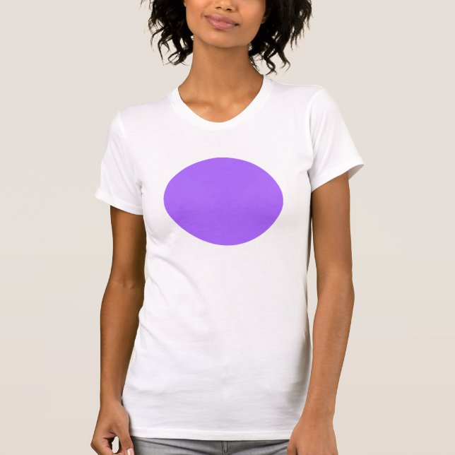 Enkel cirkel - Blått violett Tee Shirt (Framsida)