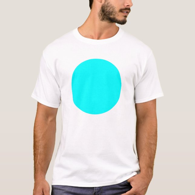 Enkel cirkel - Cyan T-shirt (Framsida)
