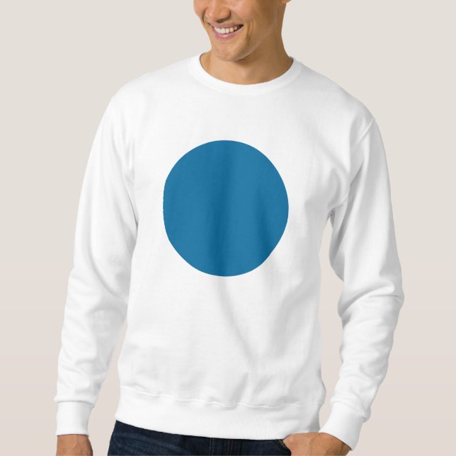 Enkel cirkel - Desert Blue Lång Ärmad Tröja (Framsida)