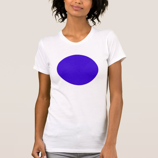 Enkel cirkel - djup blå t-shirt (Framsida)