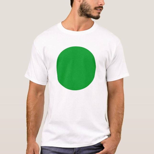 Enkel cirkel - Grass-Grönt T Shirt (Framsida)