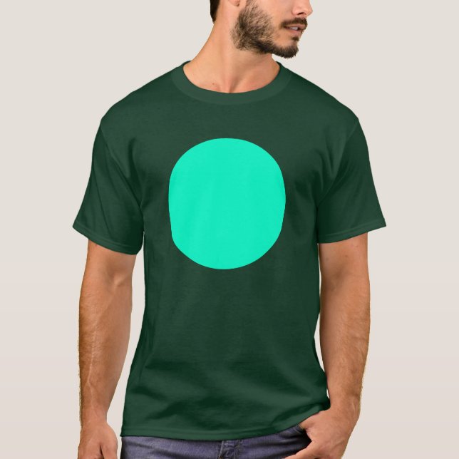 Enkel cirkel - Turkos Tee (Framsida)