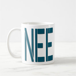 Enkel citationsteckenmugg - Nee rolig Kaffemugg