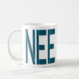 Enkel citationsteckenmugg - Nee rolig Kaffemugg